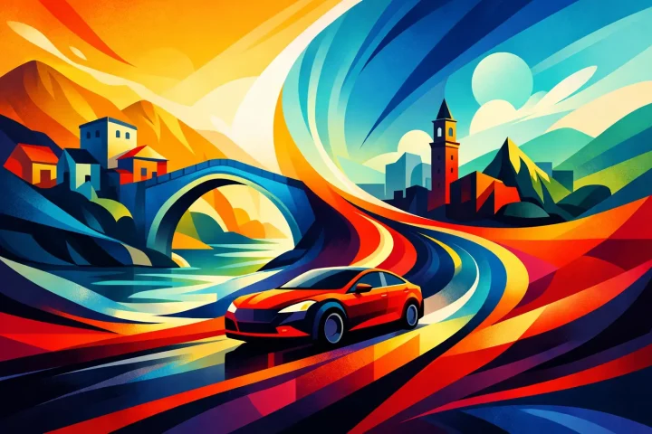 Pick Up Mostar, Drop Tirana by Rental Car