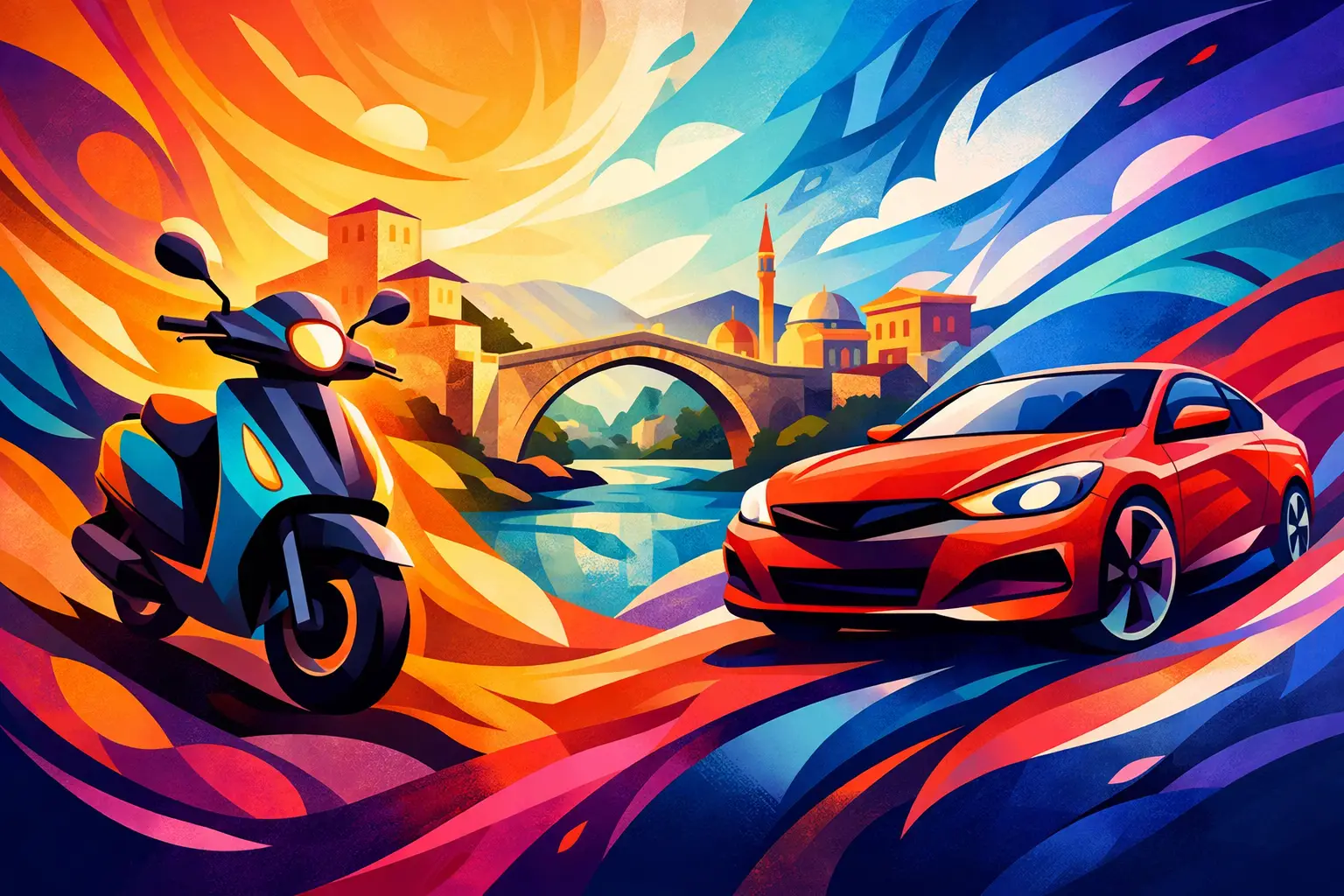 Rent Scooter or Car in Mostar?