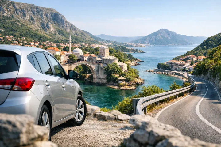 Rent a Car Mostar to Bar Montenegro