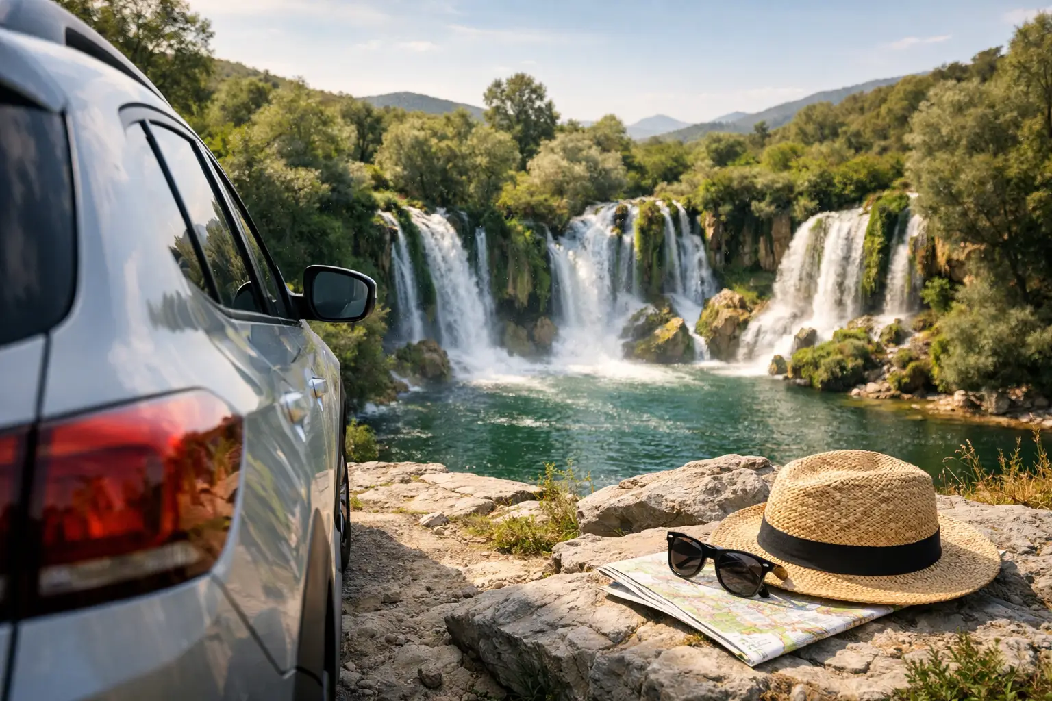 A Mostar Waterfall Day Trip Example by Car